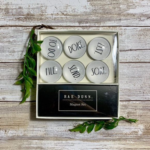 Rae Dunn Other - NWT Rae Dunn 6pc Office Magnet Gift Set
